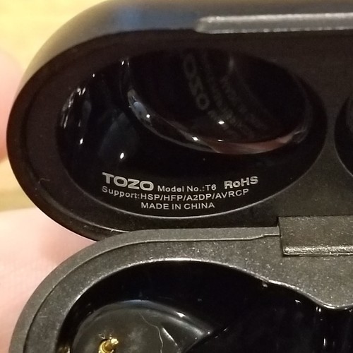 Tozo T6 Wireless Bluetooth Earbuds Black With Case 14258 - 第 6/7 張圖片