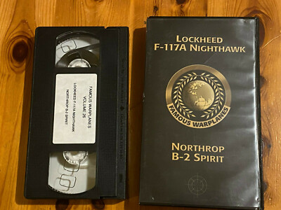 Famous Warplanes Lockheed F-117 Nighthawk and Northrop B-2 Spirit   VHS Video 