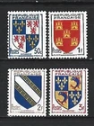 Arms of France. Serie complete of 1953. 4 new stamps **             (6849X)