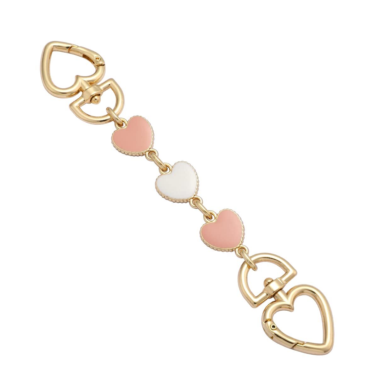 Bag Extender Chain Purse Extender Hearts Shape Replacement Purse Strap Extend...