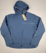 Adidas Terrex Womens Size L MT 2.5L Rai J Wonder Steel Hiking Jacket HF3279 New