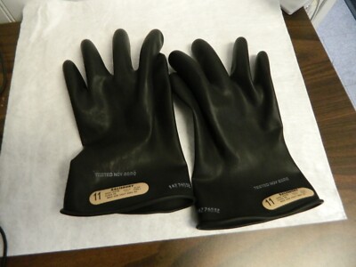 Salisbury Rubber Lineman's Glove Class 00 Size 2XL (11) 11'' Long E0011B/11