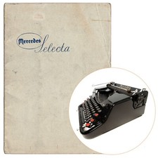 Mercedes Selecta Typewriter Instruction Manual Antique Repro Schreibmaschine Vtg thumbnail