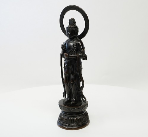 Antique Asian Japanese Bronze Buddha Statue Figure - Picture 2 of 15