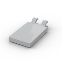 Lego 8X Fliese 2 Clips 2X3 Tile 2 Clips 30350B Hellgrau Light Bluish Gray