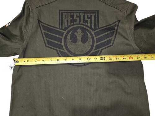 Disney Star Wars Galaxy’s Edge Resistance Logo Jacket Black Spire Outpost Sz XS - Picture 7 of 8
