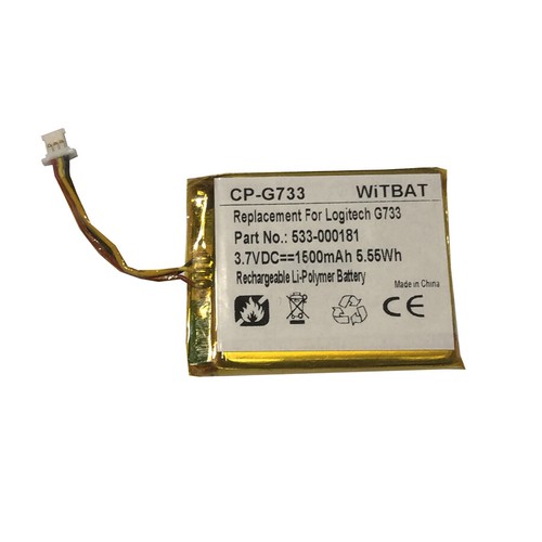 Replace 1500mAh For Logitech G733 G735 Headset Battery 533-000181 - Bild 1 von 8