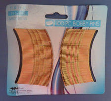 100 Count of Black Bobby Pins Gold. 100 pieces True Inline Grooming  NEW