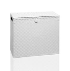 Toilet Roll Holder Bathroom Multipurpose Storage Unit Polypropylene Woven on Met