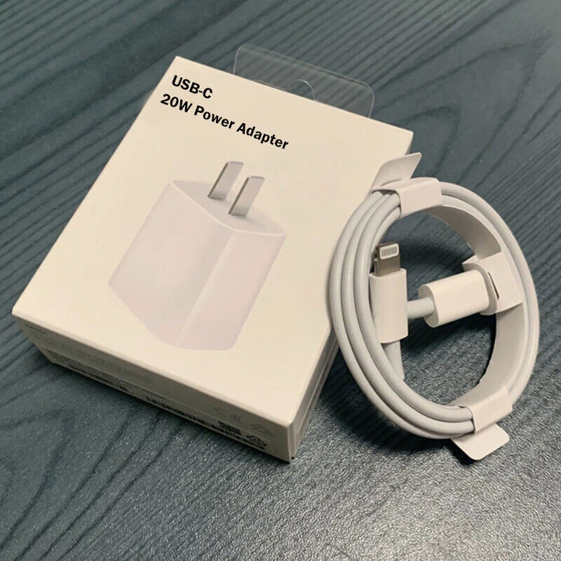 20W USB-C Power Adapter Fast Charge Cable For iPhone 14/13/12/11 Pro Max/XR/iPad - Image 2 of 4