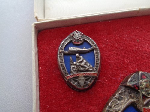(A39-382) CSSR CZ Tschechoslowakei Vormilitärische AB im Etui Silber - Picture 3 of 7