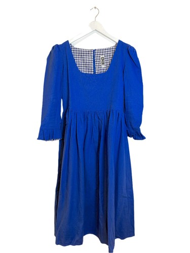 Coco Conran Blue Linen Dress L