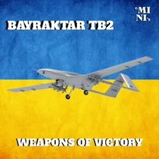 3D digital 1/48 model BAYRAKTAR TB2, STL 3D Model File, 3d print file