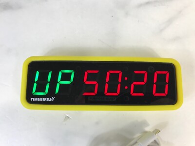 Timebirds Purpose-Built Workout Timer Fitness Portable EMOM HIIT Gym Yellow Case