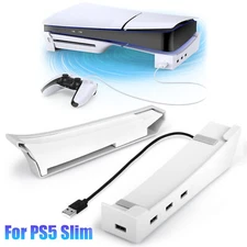 Horizontal Charging Stand for PlayStation 5 Pro/Slim Disc/Digital Console Mount