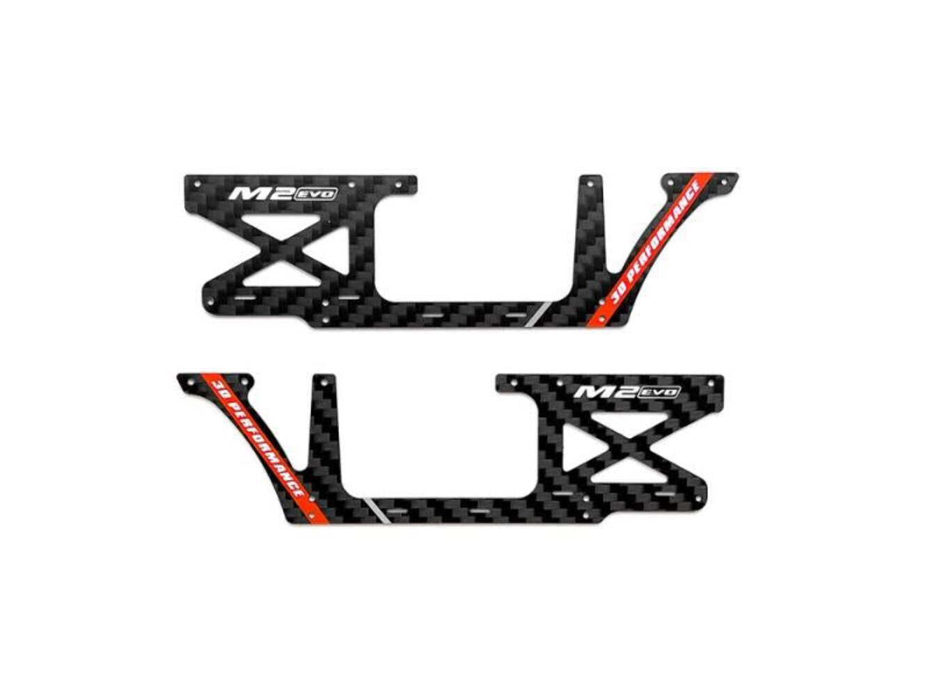Fuselage Carbon Panel Set (Red) - OMP M2 EVO : OSHM2326R