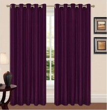 Luxury THERMAL BLACK OUT EYELET CURTAIN PAIR 46x72, 66x54, 66x72, 66x90, 90x90