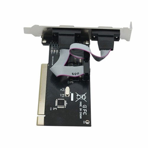 PCI 2 Port Serial RS232 DB9 Controller Adapter Card - Picture 3 of 3