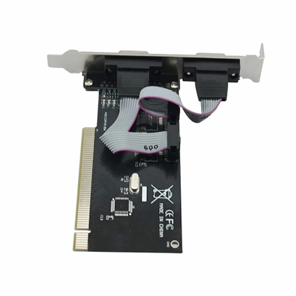 PCI 2 Port Serial RS232 DB9 Controller Adapter Card - Image 3 of 3