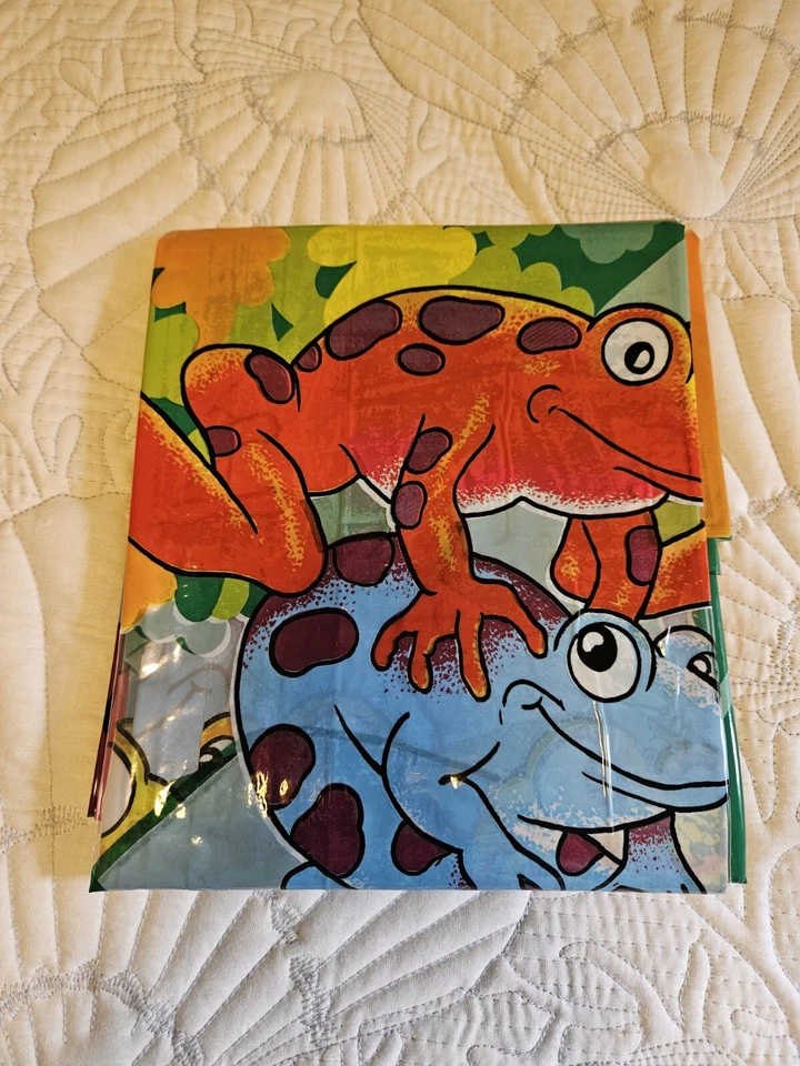 Cortina de Ducha Vintage JCPENNY Hogar Rana Tropical NUEVA Colorida 70x72" Foto 2 de 4