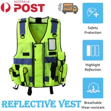 Ultimate Security Reflective Executive Safety Vests Hi Vis Protective Work Wear