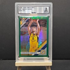 2019-20 Panini Donruss Optic Domantas Sabonis Green Prizm #138 1/5 RC Pop 1