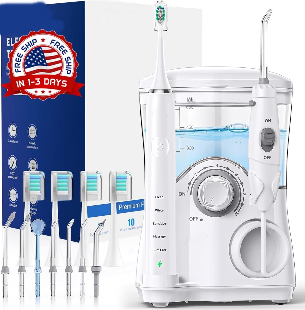 Irrigador Bucal Con Hilo Dental Limpiador Para Dientes Presión De