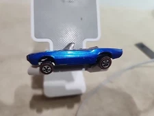Hot Wheels - CUSTOM FIREBIRD, 1968 Redline, Blue, Brown Interior
