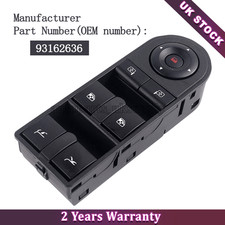 For Vauxhall Opel Tigra Twintop 93162636 93162973 Master Window Control Switch