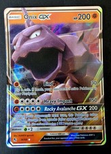 Pokémon TCG Onix GX 36/68 Full Art Holo Rare Card Hidden Fates