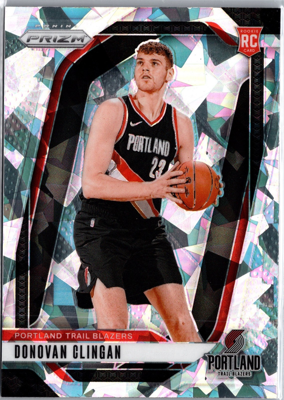 2024-25 Panini Prizm Donovan Clingan #221 Ice Prizm (RC) Rookie