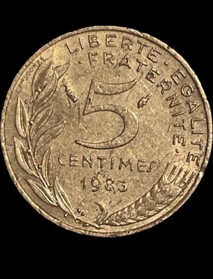 Pièce de monnaie 5 centimes Marianne 1983 République Française (SPL) - Photo 1/2