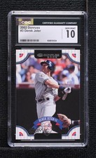 2002 Donruss Derek Jeter #3 CGC 10 Gem Mint HOF x0o