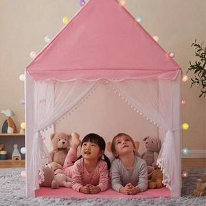 Pink Children's Play Tent, 104 cm x 122 cm x 136 cm