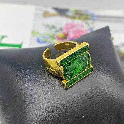 Green Lantern Ring Metal Corps Cosplay Prop DC Costume Collectible Accessory