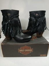 Harley-Davidson RETTA Black Leather Womens Bo...