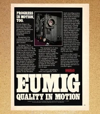 Eumig S-912 GL Movie Projector Super 8 Film - Magazine Print Ads Poster 1978