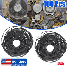 100 PCS Square Rubber Drive Belt Replacement For Cassette Player Recorder Repair