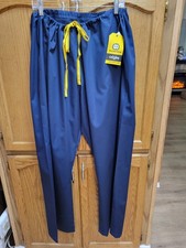 NWT Mens Navy Blue Drawstring Scrub Pants By WonderWink sz 3X-Tall