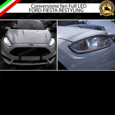 CONVERSIONE FARI FULL LED FORD FIESTA MK6 6000K X FARO LENTICOLARE CON DRL LED