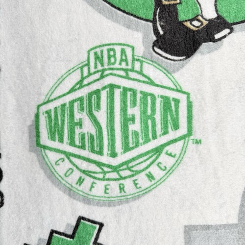 Vintage NBA 1993 Boston Celtics Überwurf Decke 70" x 90" groß 1990er - Bild 12 von 13