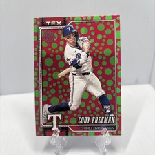 2026 Topps Series 1 Cody Freeman Green Polka Dots RC Texas Rangers #224