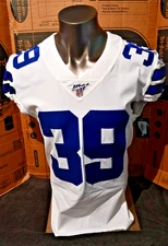 2019 Dallas Cowboys Chris Westry #39 Game Issued White Practice Jersey Size 40