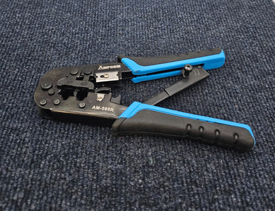 AMPCOM AM-568R RJ45 Crimper Tool RJ11 RJ12 Ethernet Network Cable Crimping Plier