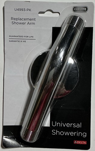 Delta Faucet U4993-PK Delta Grifo Cromo 6 Pulgadas Brazo de Ducha y Brida (O2) - Imagen 1 de 2