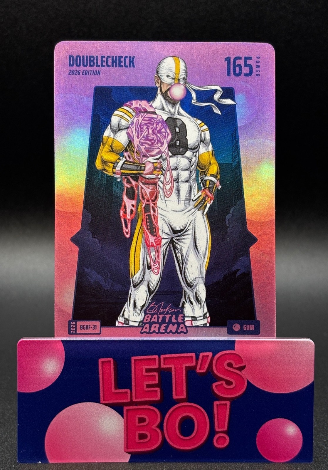 Bo Jackson Battle Arena DOUBLECHECK "Aaron Rodgers" Bubble Gum BF #BGBF-31