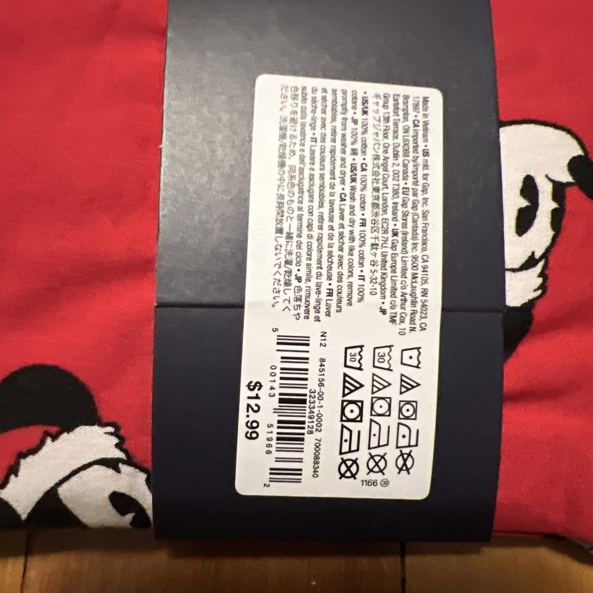 なか】 GAP Mens MEDIUM 32-34 RED MICKEY MOUSE Boxer Shorts ~ NWT