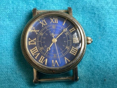 Stauer 25133 Men's 3ATM Watch Blue Face No Band Needs Battery
