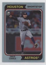 2020 Topps Archives 1974 Topps Silver Foil Carlos Correa #120 0a9