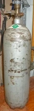 Empty 10 LB. CO2 STEEL BOTTLE CYLINDER 26 1/2" TALL CGA 320 VALVE 23LBS. WEIGHT